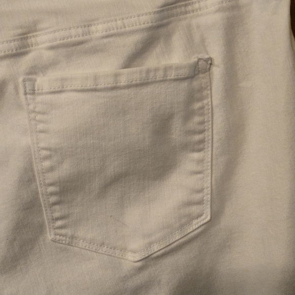 Talbots Women's 18 Eggshell White High Waist Jegging Crop 5 Pockets Modern Chic - Picture 9 of 16